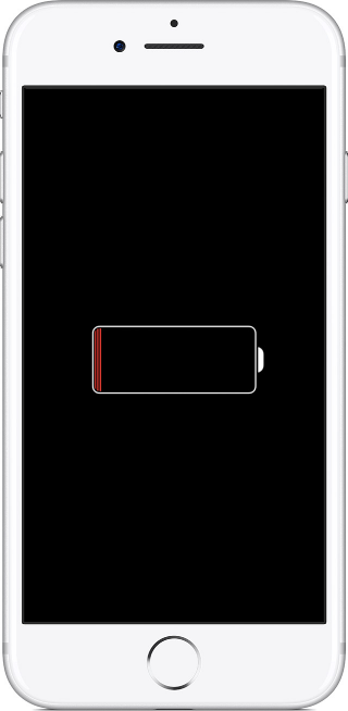 Экран iPhone при зарядке